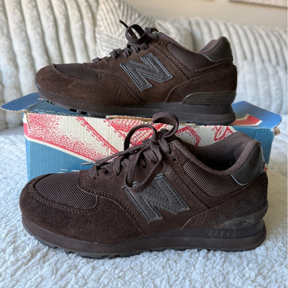 New Balance 574 ENCAP W574TBS Brown Suede Women's Sz 8 Vintage w/ Box